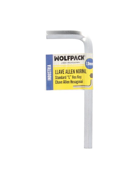 Llave Allen Standar Acero Cromo Vanadio Profesional 7,0 mm. Llave Hexagonal, Llave Allen Taller Mecanica, Llave Allen Bricolaje
