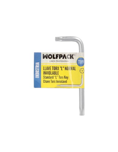 Llave Torx Inviolable Standar Acero Cromo Vanadio Profesional T09 mm. Llave Estrella, Llave Allen Estrella