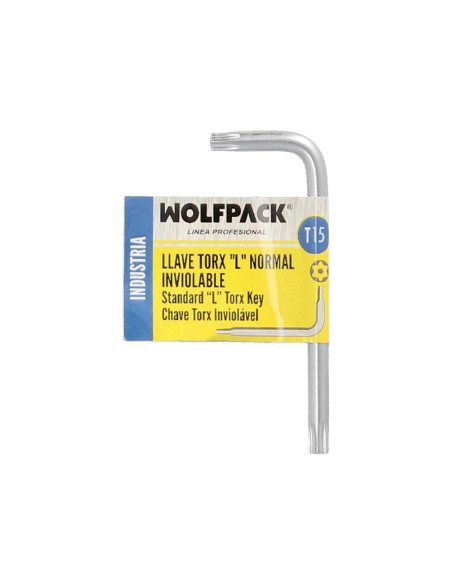 Llave Torx Inviolable Standar Acero Cromo Vanadio Profesional T15 mm. Llave Estrella, Llave Allen Estrella