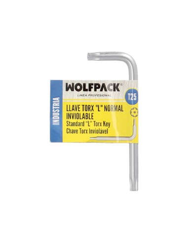 Llave Torx Inviolable Standar Acero Cromo Vanadio Profesional T25 mm. Llave Estrella, Llave Allen Estrella