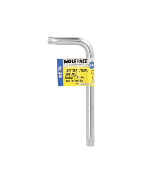 Llave Torx Inviolable Standar Acero Cromo Vanadio Profesional T40 mm. Llave Estrella, Llave Allen Estrella