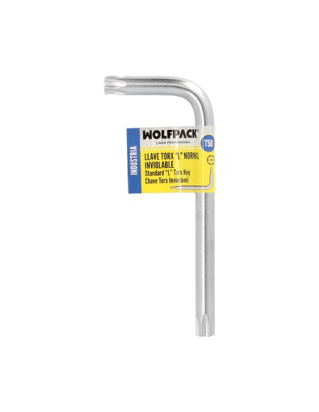 Llave Torx Inviolable Standar Acero Cromo Vanadio Profesional T50 mm. Llave Estrella, Llave Allen Estrella