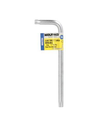 Llave Torx Inviolable Larga Acero Cromo Vanadio Profesional T45 mm. Llave Estrella, Llave Allen Estrella