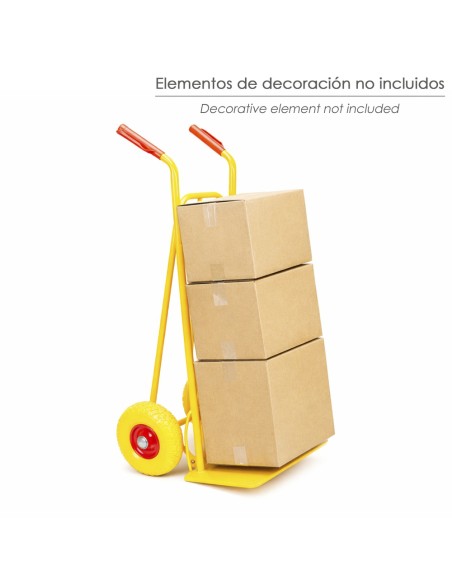 Carretilla Almacen / Sacos Pala Abatible Ruedas Macizas