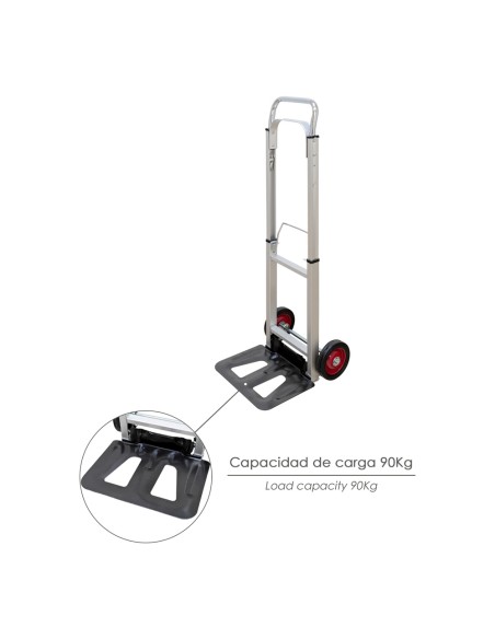 Carretilla Plegable Aluminio Plegable 90 kg.