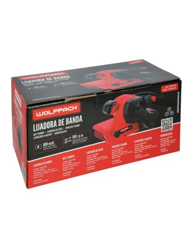 Lijadora De Banda 800 Watt. Con Aspiración Integrada