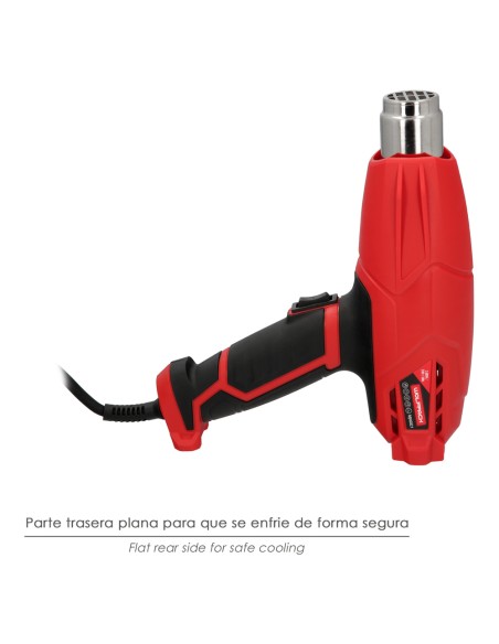 Pistola Aire Caliente 2000 Watt. 2 Potencias Con Accesorios. Decapador, Pistola Decapar Aire Caliente
