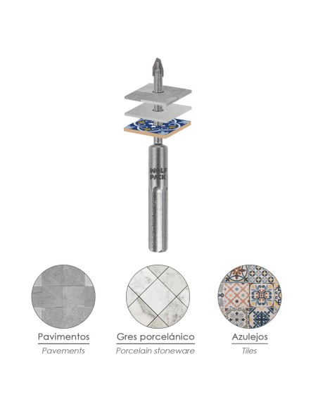 Broca Porcelanicos Duros Ø 6,0 mm.
