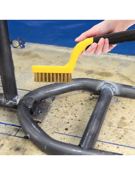 Cepillo Manual Acero Latonado Bujias | Cepillo De Puas | Cepillo Para Metales | Cepillo Abrasivo