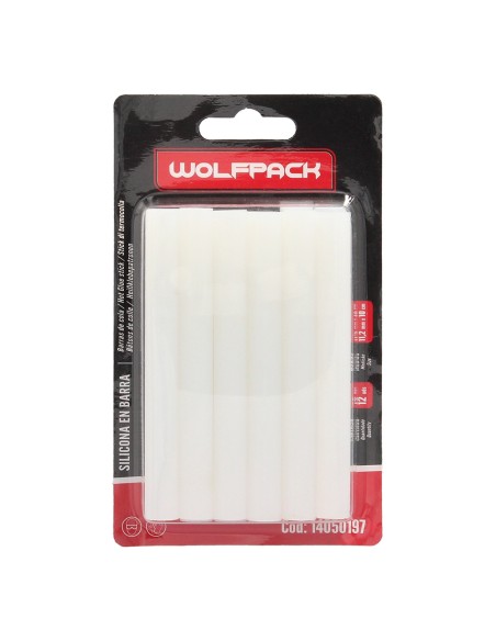 Barras De Pegamento Caliente Ø 11,2 mm. Blister 12 Unidades. Barras Silicona, Pegamento Pistola Termofusible, Silicona Pistola