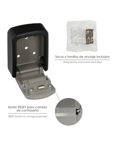 Caja De Seguridad Para Llaves Con Codigo, 4 Digitos. Caja Llaves, Caja Llaves Calle, Caja De Llaves Pared, Caja De Llaves Codigo