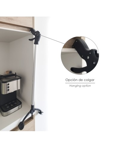 Pinza Coger Objetos 88 cm De Aluminio Con Ventosas y Seguro De Bloqueo