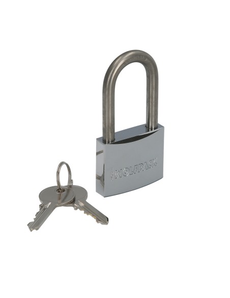 Candado Inoxidable Arco Largo 50mm.