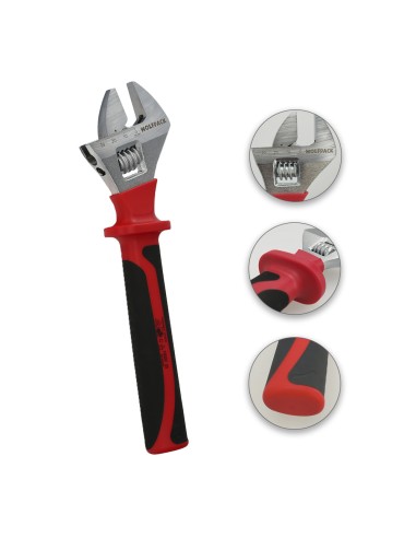 Llave Ajustable Aislada VDE 10". Llave Ajustable Aislada, Llave Inglesa, Llave Moleta Aislada,