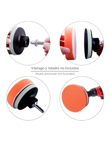 Disco Pulidor Esponja Con Velcro Ø 125mm.