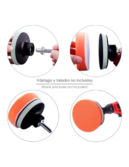 Disco Pulidor Esponja Con Velcro Ø 125mm.