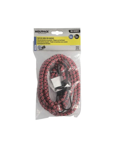 Pulpo De Goma Con Ganchos 1,0 Metro 2 Unidades