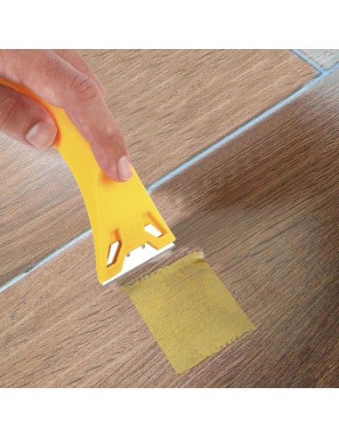 Rascavidrios Plastico Amarillo Hoja 60 mm. Rasqueta Vitroceramica, Rascador Vidrio, Rascador Vitroceramica,