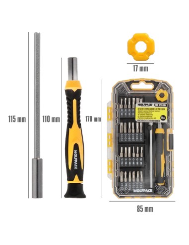 Juego Destornilladores Precision Con 51 Piezas Kit Reparación Herramientas Para Moviles Electronica