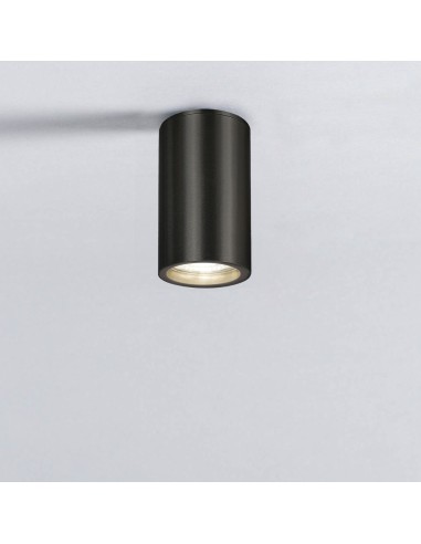 Lampara Techo Foco Gu10 Ip65 Negro Aplique Techo, Luz Jardín, Lámpara Jardín, Luz Exterior, Aplique Jardín