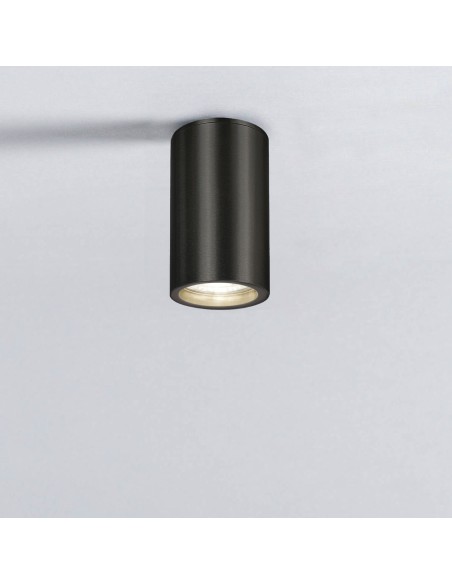 Lampara Techo Foco Gu10 Ip65 Negro Aplique Techo, Luz Jardín, Lámpara Jardín, Luz Exterior, Aplique Jardín