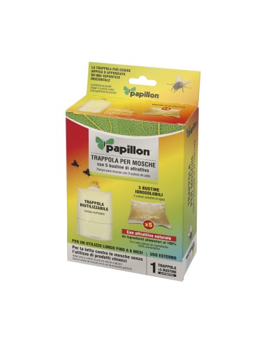 Trampa Exterior Para Moscas Reutilizable (5 Unidades).