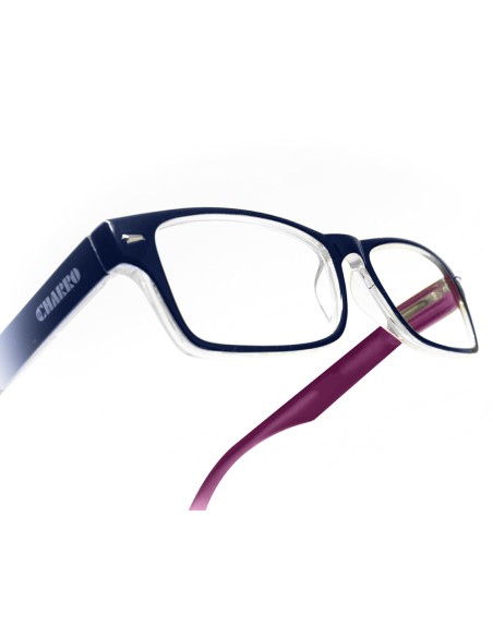 Gafas Lectura Kansas Azul Oscuro / Rojo. Aumento +1,5 Gafas De Vista, Gafas De Aumento, Gafas Visión Borrosa