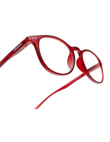 Gafas Lectura Connecticut Color Rojo Aumento +3,5 Patillas Para Colgar Del Cuello , Gafas De Vista, Gafas De Aumento