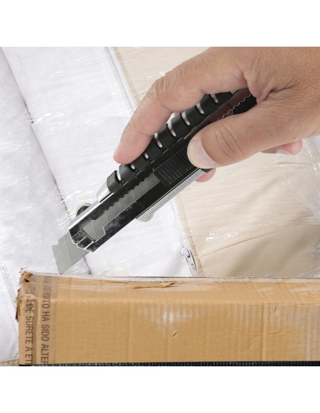 Cutter Aluminio Profesional 18mm Con 5 Hojas Acero Sk5