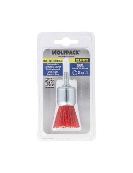 Cepillo Nylon Brocha Ø 25 mm. Cepillo De Lijado Nailon. Cepillo Para Taladro De Nailon, Cepillo De Alambre Abrasivo De Nailon