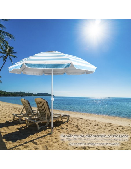 Pincho Acero Sombrilla Playa 48cm