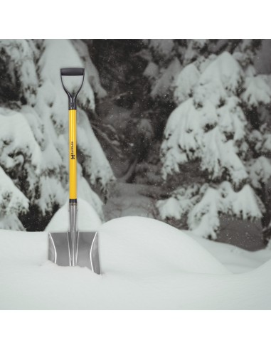 Pala Nieve Aluminio Mango Fibra De Vidrio Con Anilla