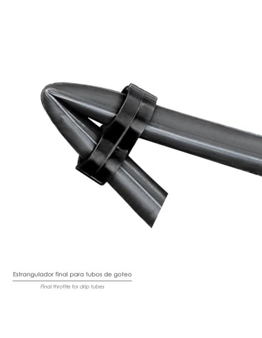Estrangulador Final Para Tuberias Goteo Ø 16 mm. (Bolsa 100 Piezas) Riego Por Goteo, Microaspersión, Riego Por Nebulizacion