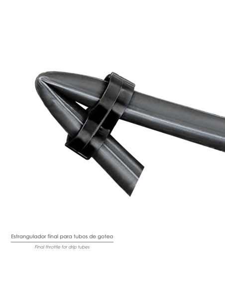 Estrangulador Final Para Tuberias Goteo Ø 16 mm. (Bolsa 100 Piezas) Riego Por Goteo, Microaspersión, Riego Por Nebulizacion