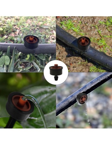 Gotero Autocompensante Clipado 4 Litros / Hora Para Riego Por Goteo (Bolsa 200 Piezas) Riego Por Goteo, Microaspersión,