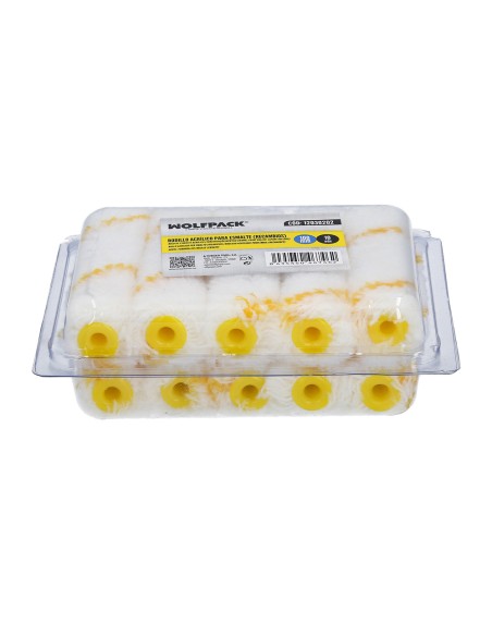 Rodillo Recambio Para Esmalte Acrilico 100 mm. Set 10 Rodillos. Rodillo poliamida, Rodillo Pintura Acrilica