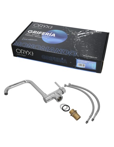 Monomando Fregadero Caño Alto Abatible. Grifo 360º. Chorro Aireado, Grifo Cocina, Grifo Alto, Grifo Fregadero