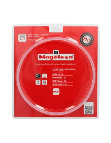 Junta De Silicona Para Olla Magefesa Ø24cm Olla Express Magefesa Star / Inoxtar / Castel / Star Plié. Recambio original.