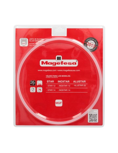 Junta De Silicona Para Olla Magefesa Ø26cm Olla Express Magefesa Alustar / Star / Inoxtar. Recambio Original.