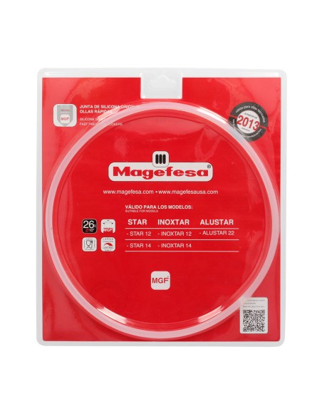 Junta De Silicona Para Olla Magefesa Ø26cm Olla Express Magefesa Alustar / Star / Inoxtar. Recambio Original.