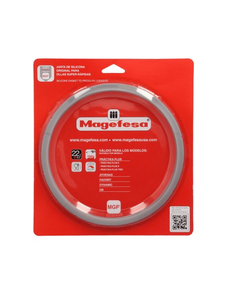 Junta Magefesa Para Ollas Super-rápidas Ø22cm Practika Plus 5 / Athenas 5 / Favorit 5 / Dynamic 5/ Db5. Recambio Original.