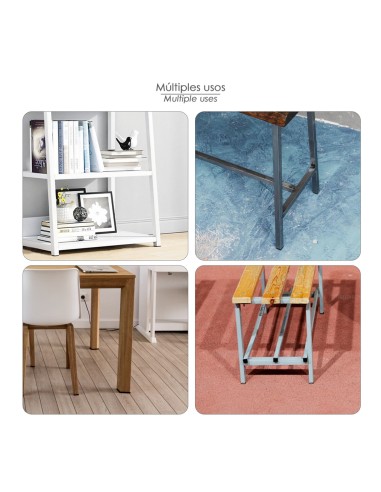 Contera Interior Plastico Cuadrada 80x80 mm. Color Negro. Bolsa 25 Unidades. Contera Mesa, Silla, Muebles, Estanteria