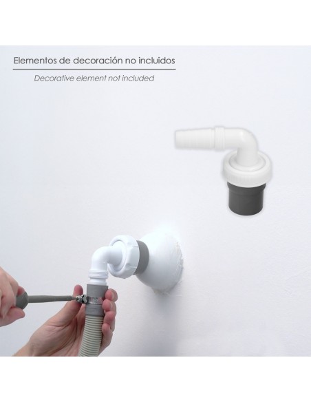 Conexion Macho PVC Toma Lavadora / Lavavajillas