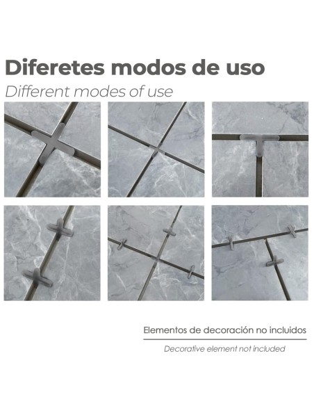 Crucetas Cruz / Separadores Para Suelos Ceramicos 1 mm. (Bolsa 250 Piezas)