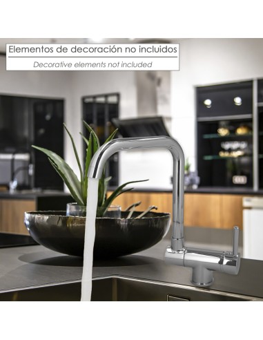 Monomando Fregadero Caño Alto Abatible. Grifo 360º. Chorro Aireado, Grifo Cocina, Grifo Alto, Grifo Fregadero