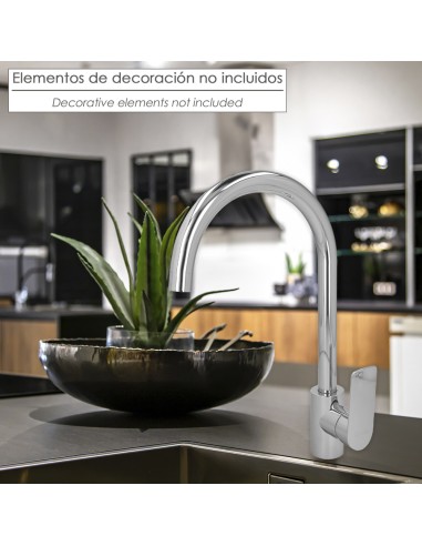 Monomando "Hamburgo" Fregadero Instalacion Facil. Cartucho Cerámico De 35mm.