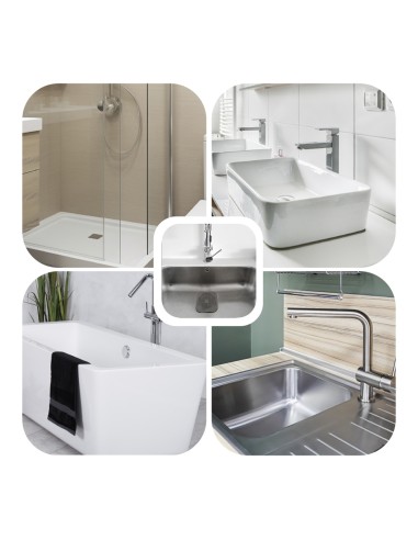 Protector Desagüe Silicona Cocina Baño 145 x 145 mm.