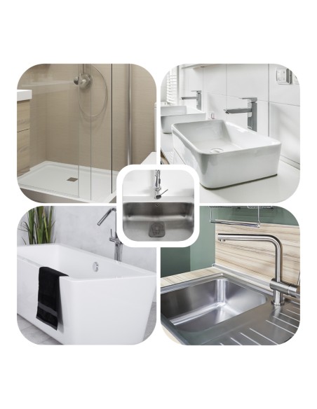 Protector Desagüe Silicona Cocina Baño 145 x 145 mm.