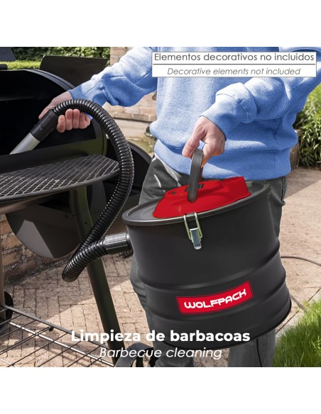 Aspirador Cenizas Wolfpack 1200 Watt. 15 Litros