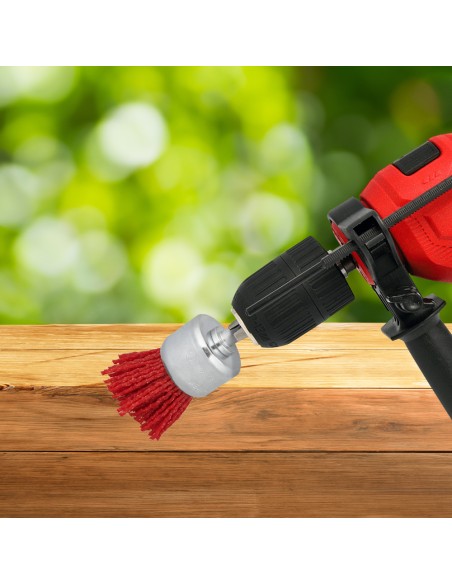 Cepillo Nylon Brocha Ø 25 mm. Cepillo De Lijado Nailon. Cepillo Para Taladro De Nailon, Cepillo De Alambre Abrasivo De Nailon